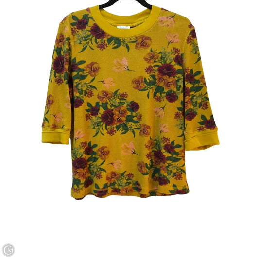 Top 3/4 Sleeve By Sundance In Floral Print, Size: Xlp