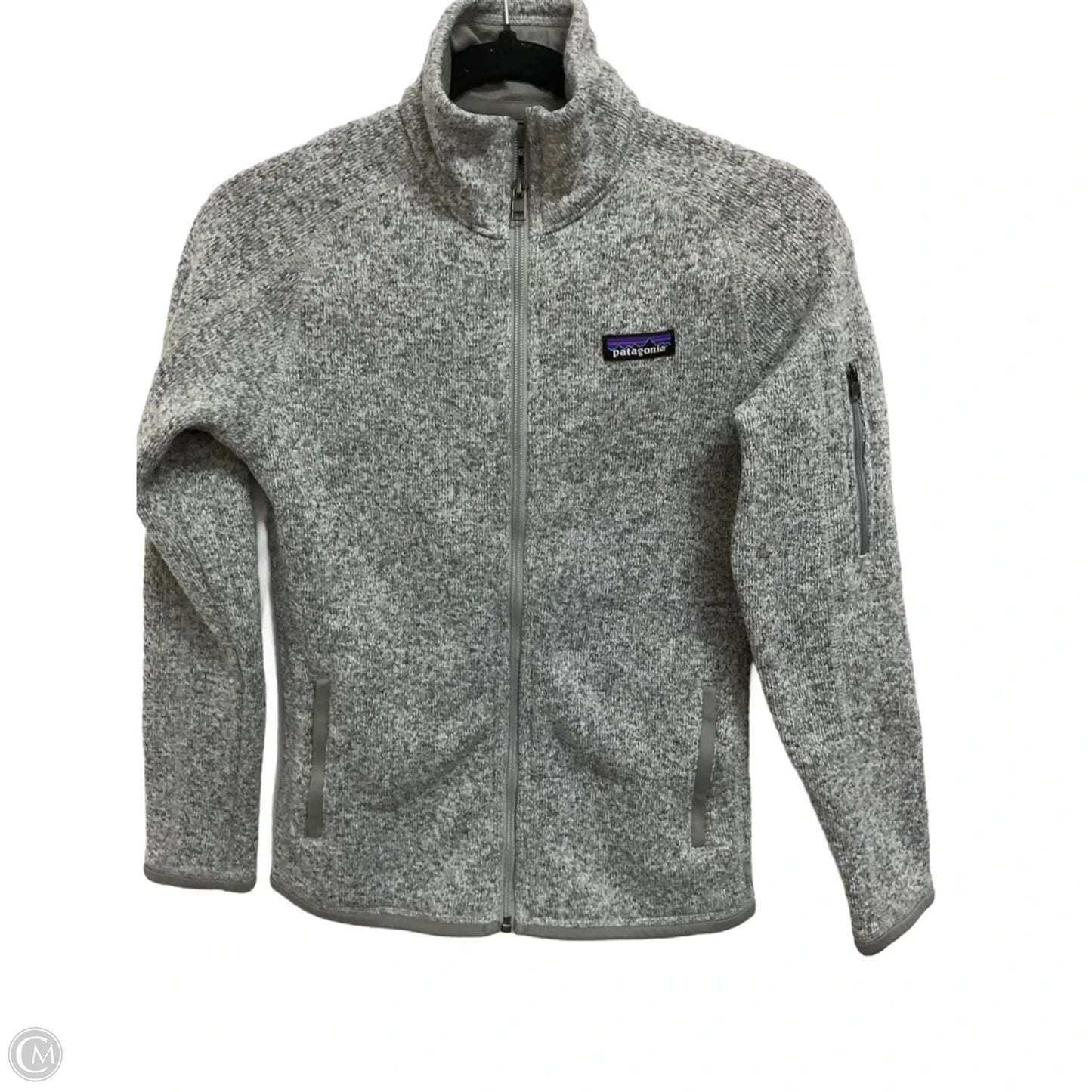 Jacket Fleece By Patagonia In Grey, Size: Xs