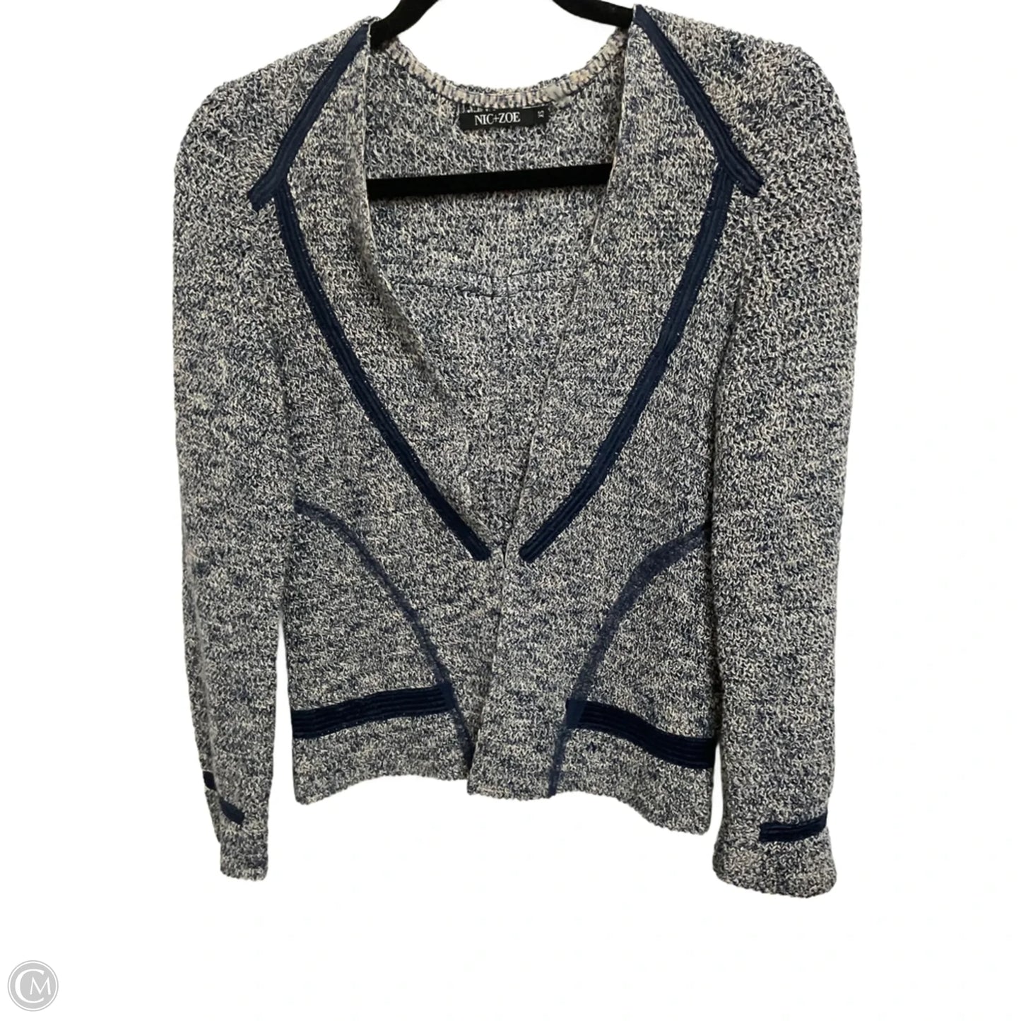 Sweater Cardigan By Nic + Zoe In Blue, Size: Xs