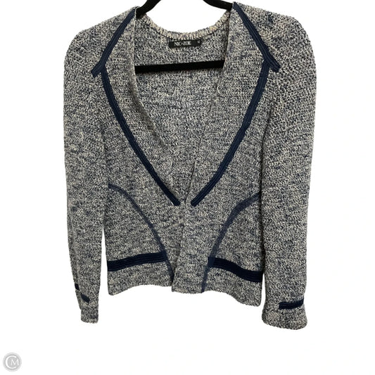 Sweater Cardigan By Nic + Zoe In Blue, Size: Xs