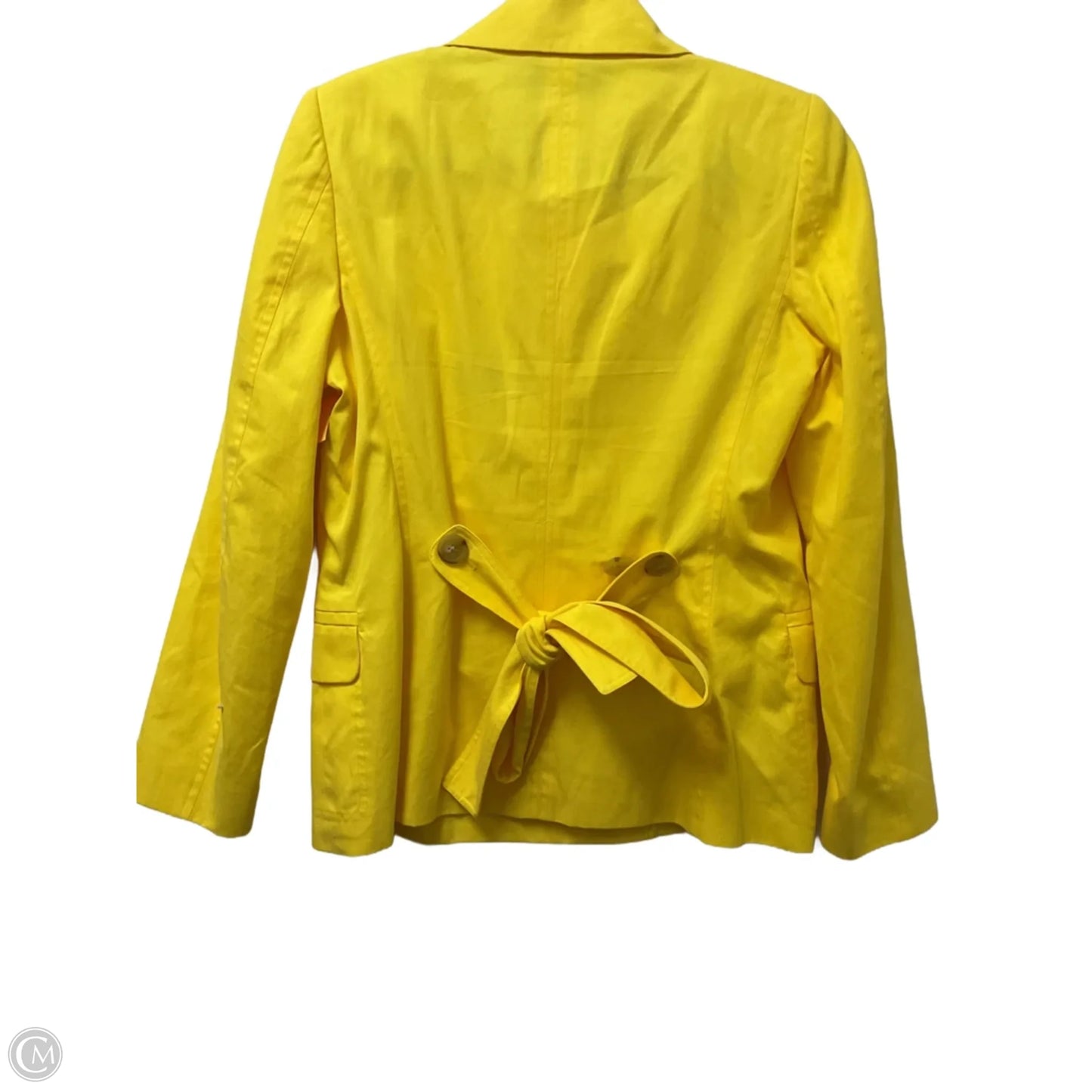 Jacket Designer By Facconnable In Yellow, Size: S