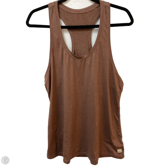 Athletic Tank Top By Vuori In Brown, Size: L