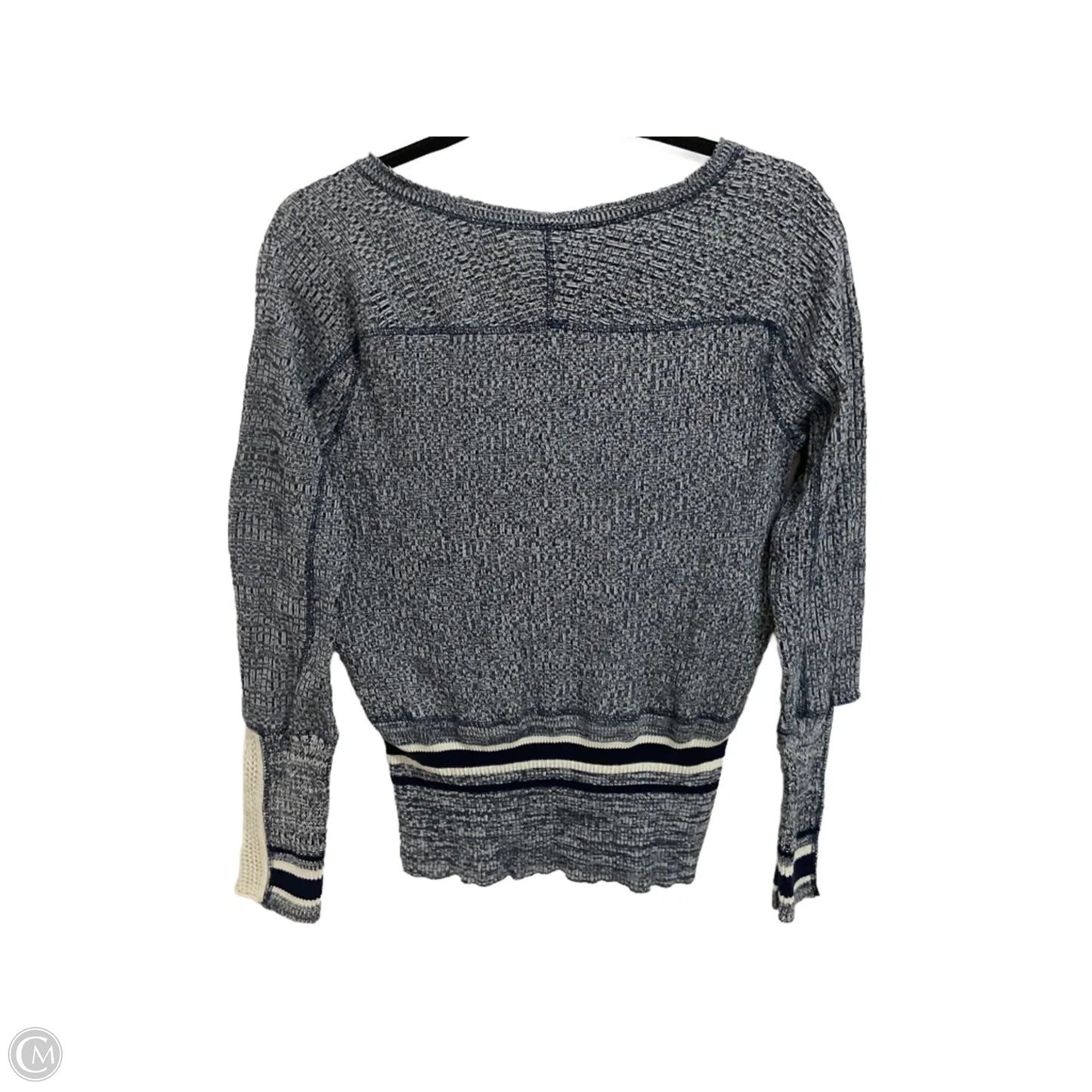 Sweater By We The Free In Blue & Cream, Size: M