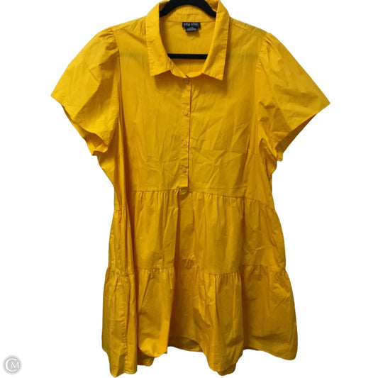 Dress Casual Short By City Chic In Yellow, Size: L