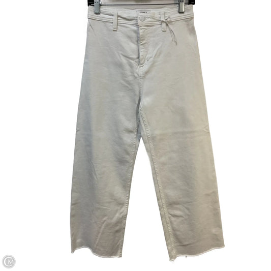 Jeans Wide Leg By Pistola In White Denim, Size: 2