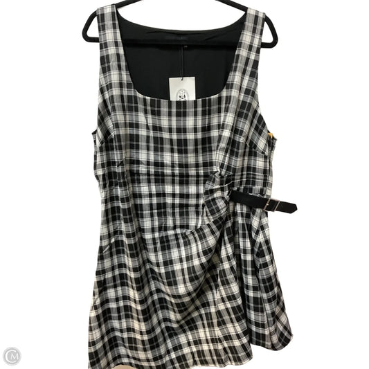 Dress Party Short By Cider In Plaid Pattern, Size: 2x