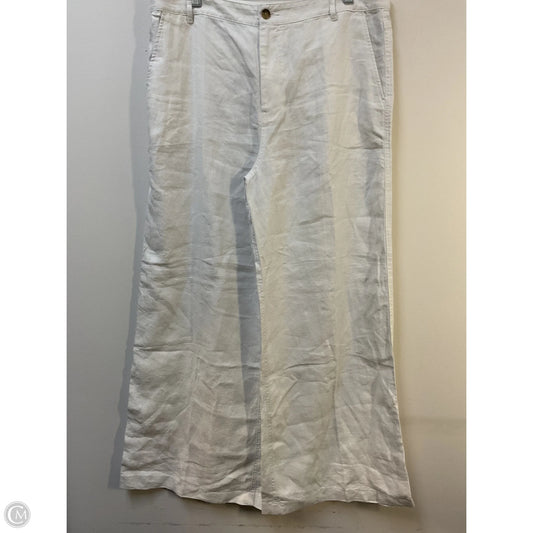 Pants Linen By Madewell In White, Size: 14
