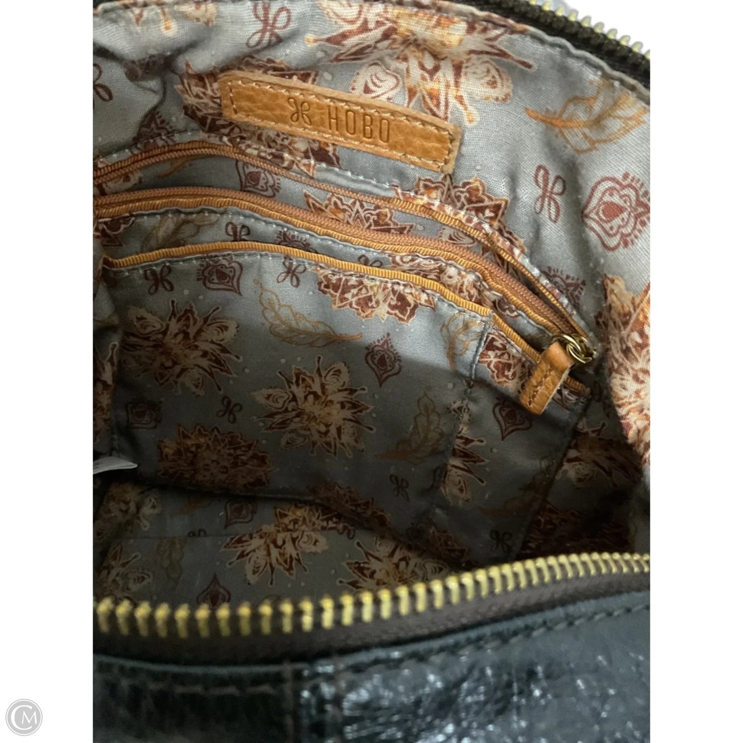 Handbag Leather By Hobo Intl, Size: Medium