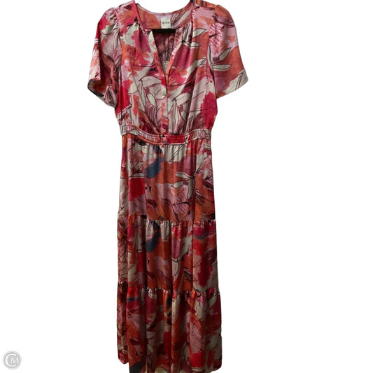Dress Casual Maxi By Nic + Zoe In Orange & Pink, Size: S