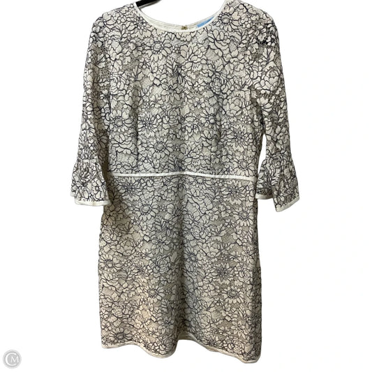 Dress Casual Midi By Draper James In Blue & White, Size: L