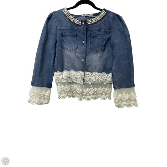 Jacket Denim By Cme In Blue Denim, Size: M