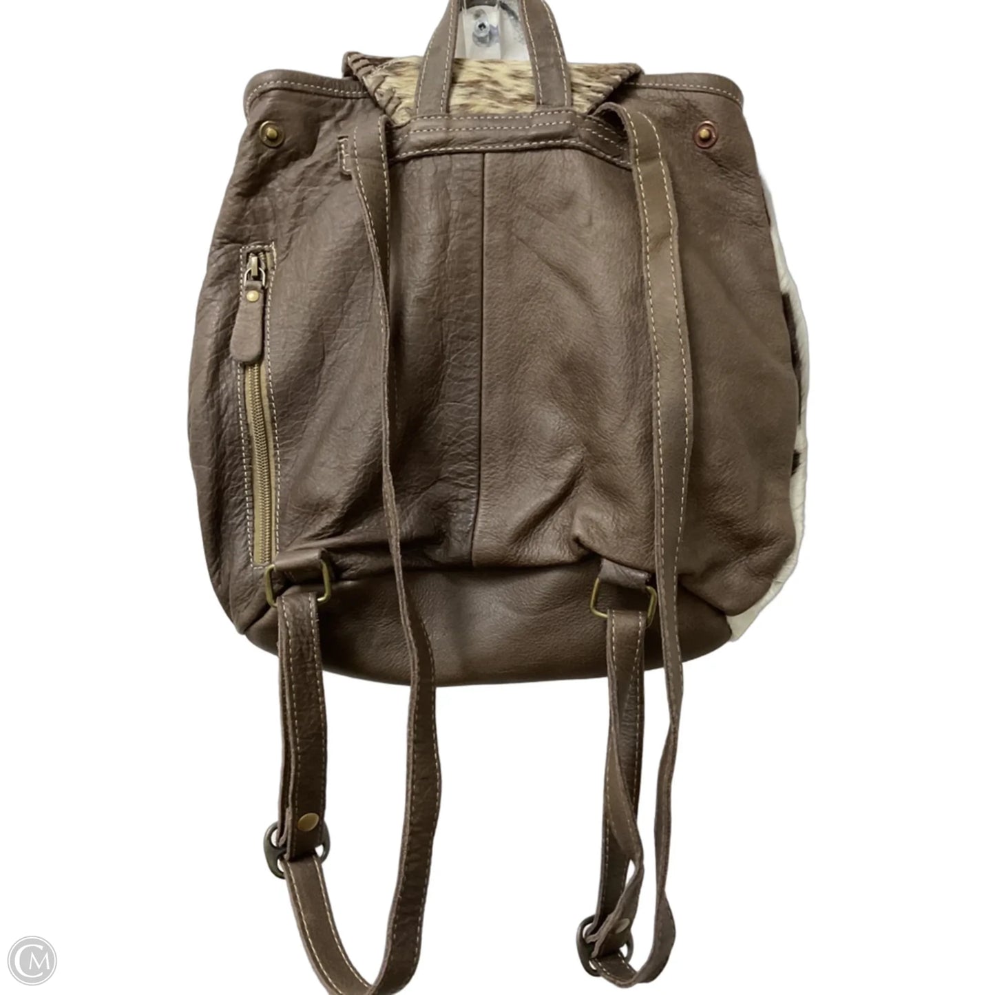 Backpack Leather By Myra, Size: Medium