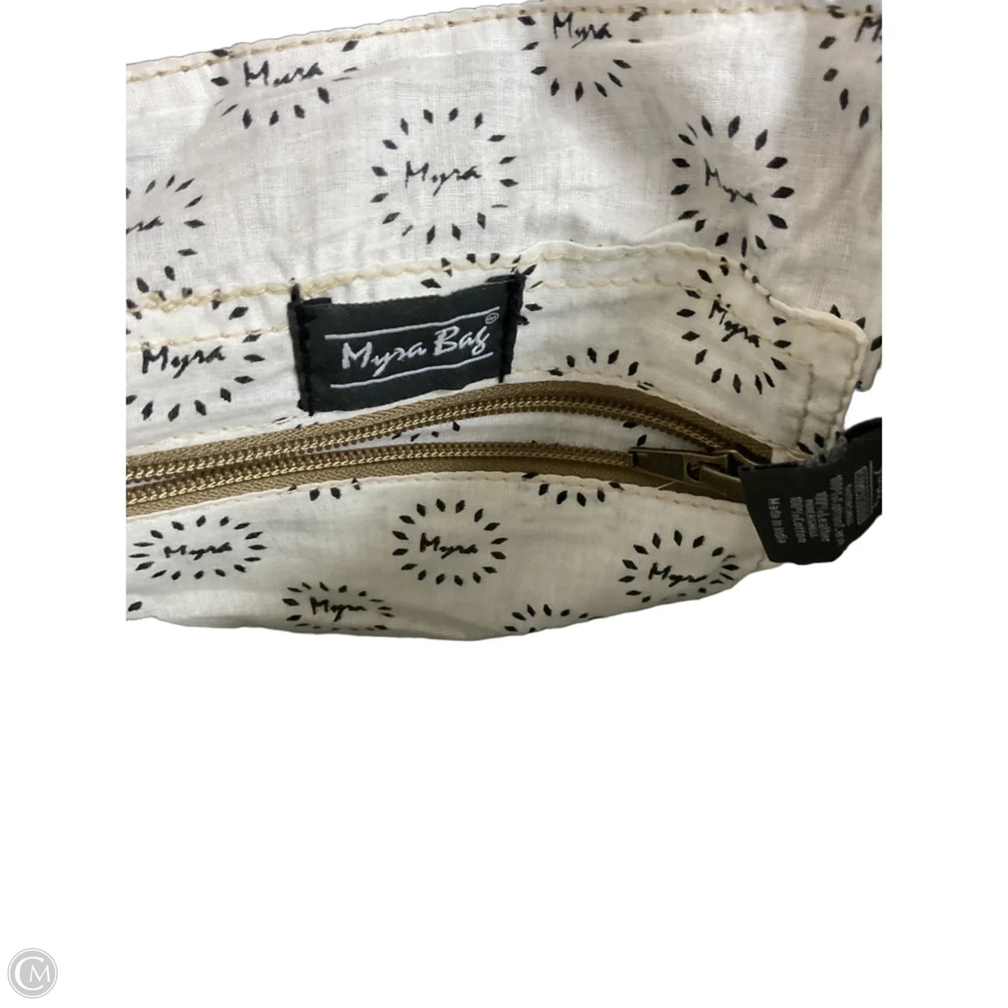 Backpack Leather By Myra, Size: Medium