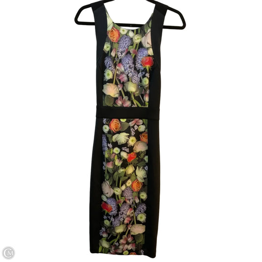 Dress Party Midi By Ted Baker In Floral Print, Size: M
