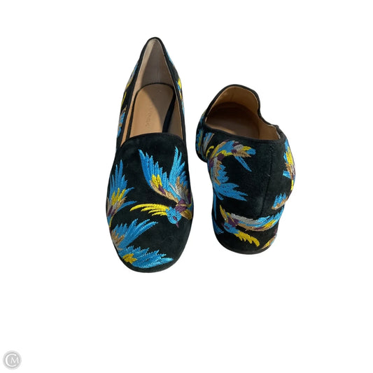 Shoes Heels Block By Banana Republic In Black & Blue, Size: 9.5