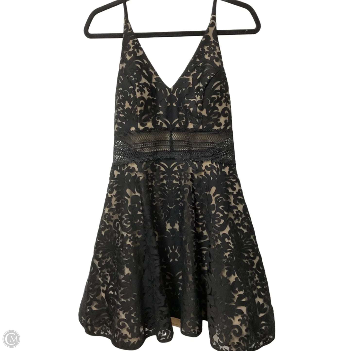 Dress Designer By Xscape In Black & Tan, Size: M