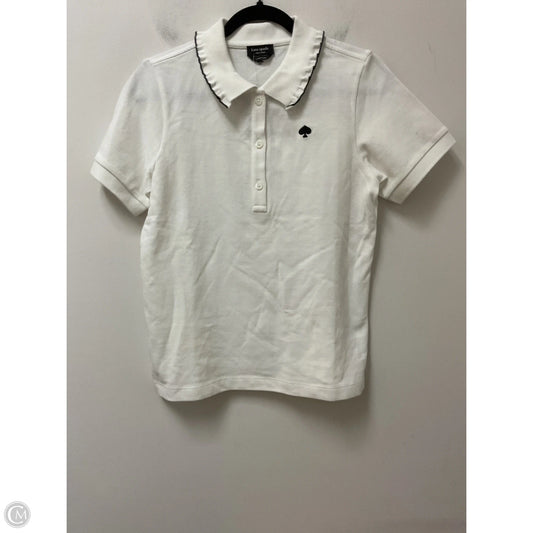 Top Short Sleeve Designer By Kate Spade In Cream, Size: S