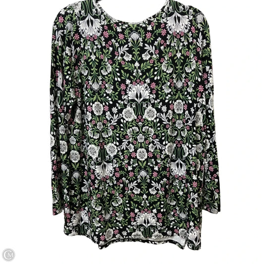Tunic 3/4 Sleeve By J. Jill In Navy, Size: L