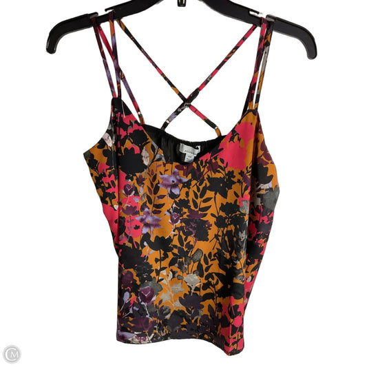 Top Sleeveless By Allison Joy In Black & Pink, Size: Xs