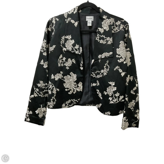 Jacket Other By Chicos In Black & Cream, Size: S