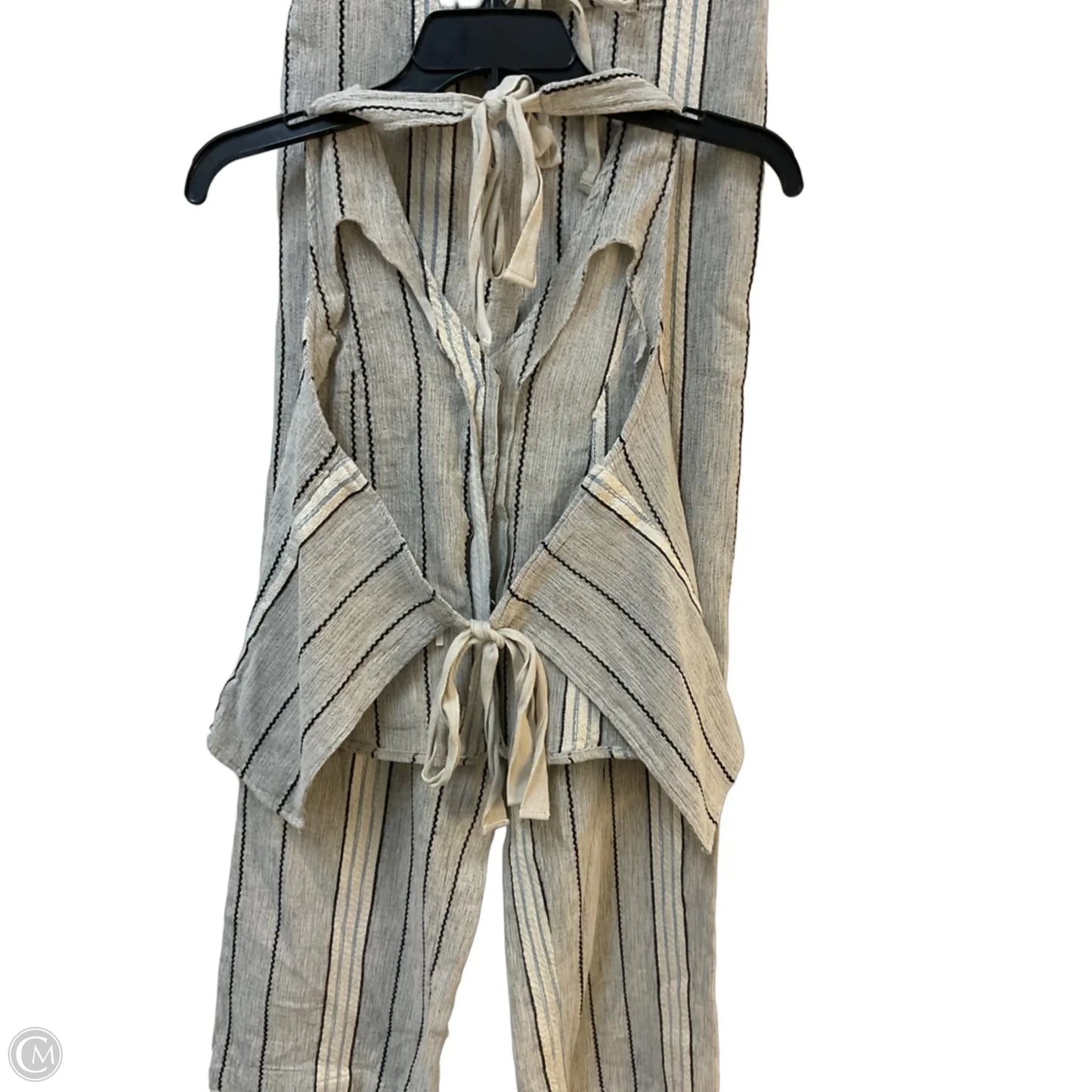 Pants Set 2pc By Free People In Striped Pattern, Size: S