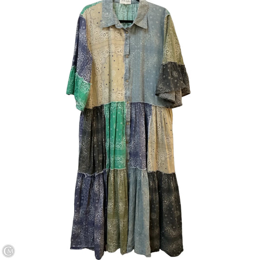 Dress Casual Maxi By Oli & Hali In Multi-colored, Size: Xl
