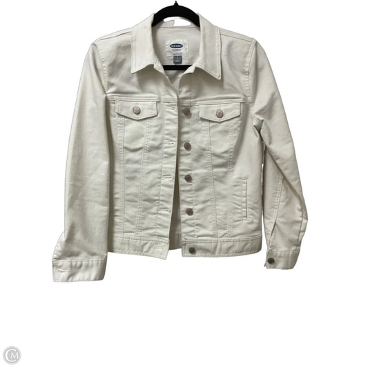 Jacket Denim By Old Navy In White Denim, Size: S