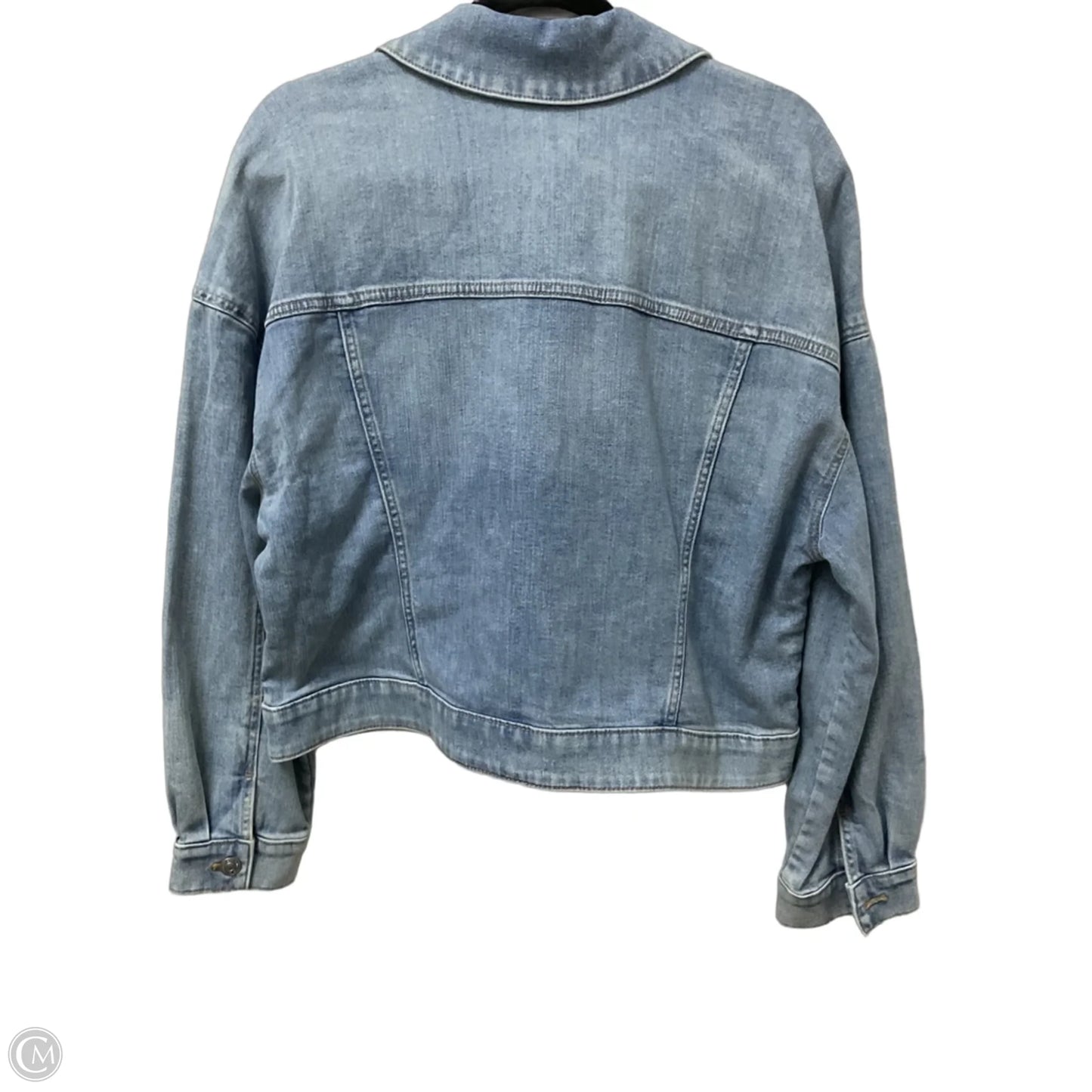 Jacket Denim By Chicos In Blue Denim, Size: L