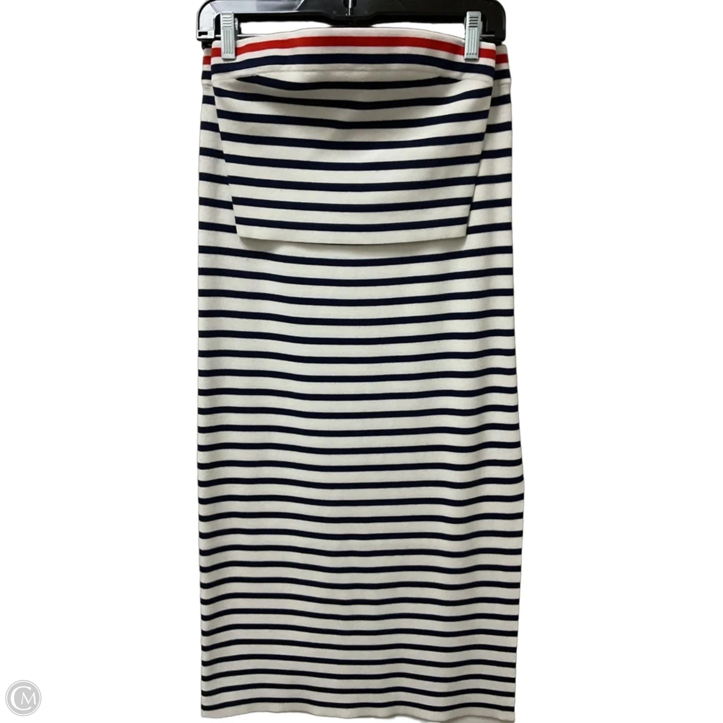 Skirt Set 2pc By Loft In Blue & Red & White, Size: M