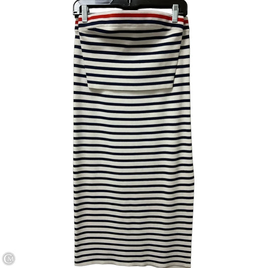 Skirt Set 2pc By Loft In Blue & Red & White, Size: M