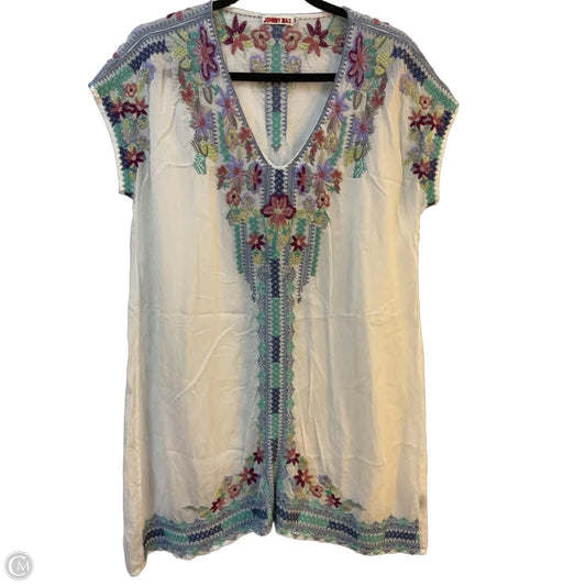 Dress Party Short By Johnny Was In White, Size: M