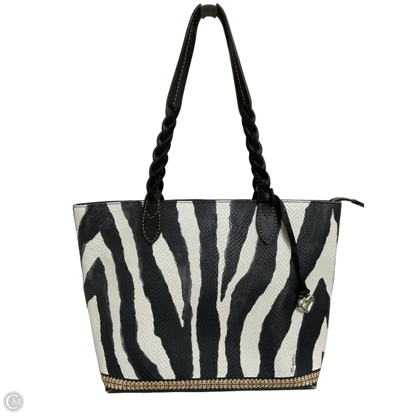 Handbag Leather By Brighton, Size: Large