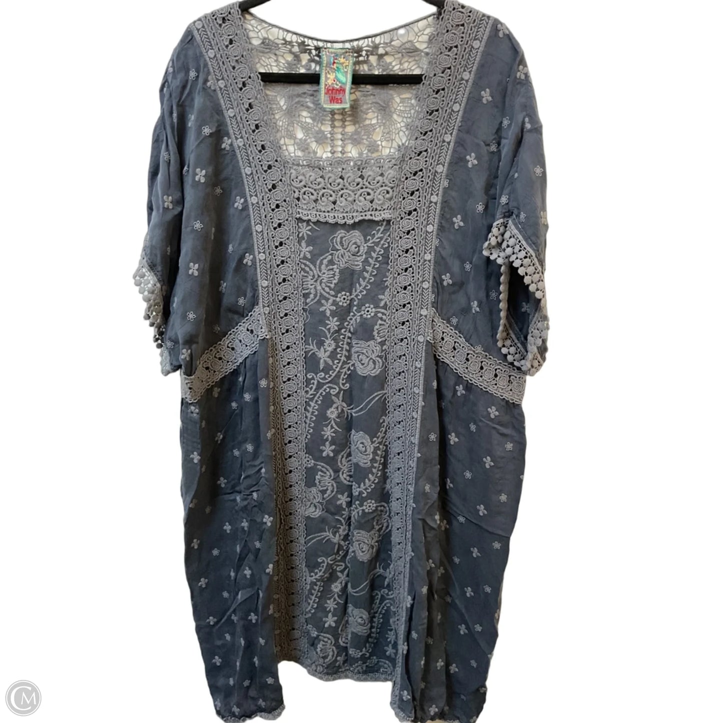 Dress Party Midi By Johnny Was In Grey, Size: Xl