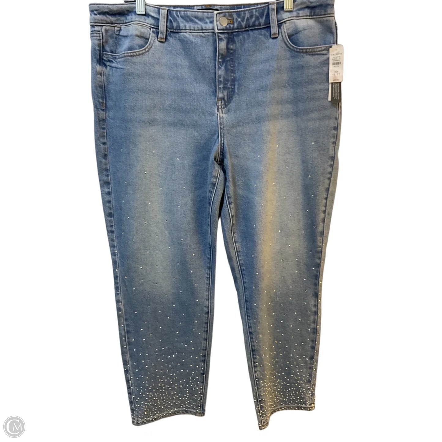 Jeans Straight By Chicos In Blue Denim, Size: 16