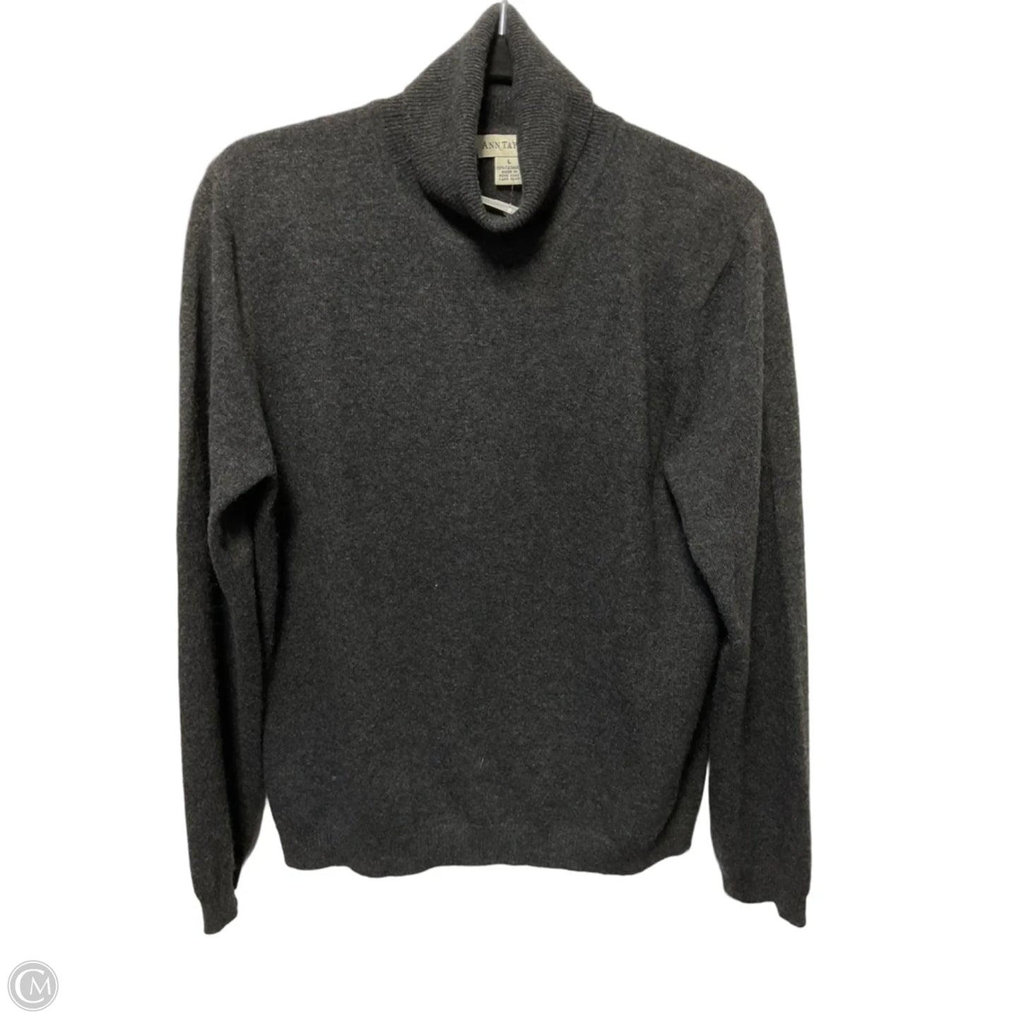 Sweater Cashmere By Ann Taylor In Grey, Size: L