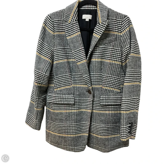 Blazer By Loft In Plaid Pattern, Size: 6