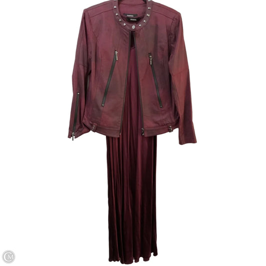 Dress Set 2pc By Clothes Mentor In Maroon, Size: M