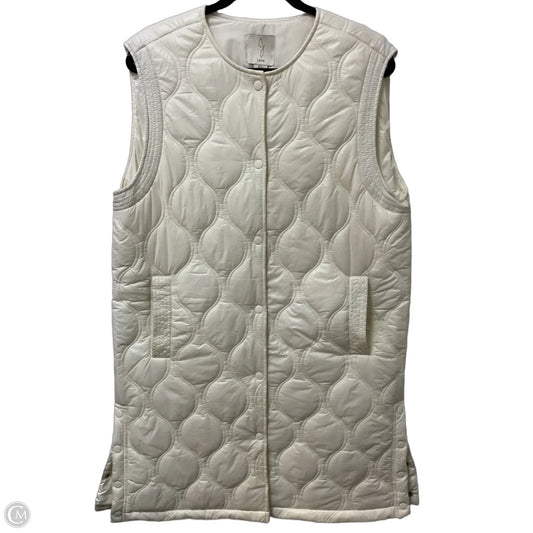 Vest Puffer & Quilted By Joie In Cream, Size: L