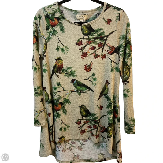 Tunic Long Sleeve By Clothes Mentor In Animal Print, Size: M