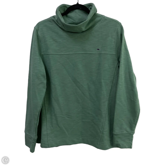 Sweatshirt Collar By Vineyard Vines In Green, Size: M