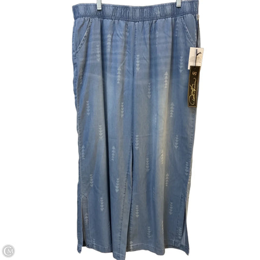 Pants Wide Leg By Dg2 In Blue, Size: Xlp