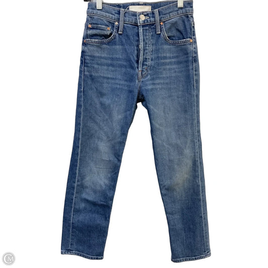 Jeans Skinny By Mother Jeans In Blue Denim, Size: 0