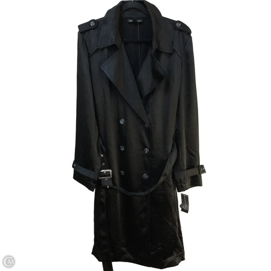 Coat Trench Coat By Inc In Black, Size: Xxl
