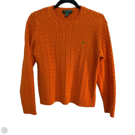 Sweater By Lauren By Ralph Lauren In Orange, Size: Lp