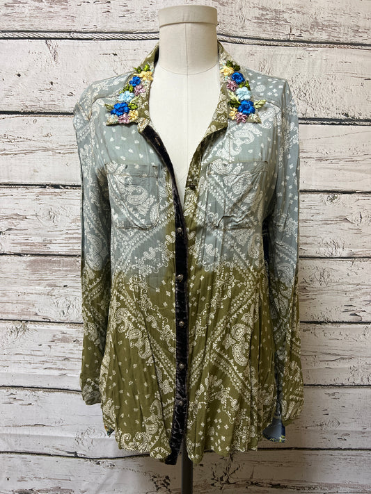 Top Long Sleeve By Aratta Silent Journey  Size: L