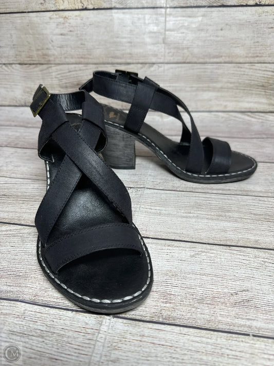 Sandals Heels Block By Rocket Dogs In Black, Size: 7.5