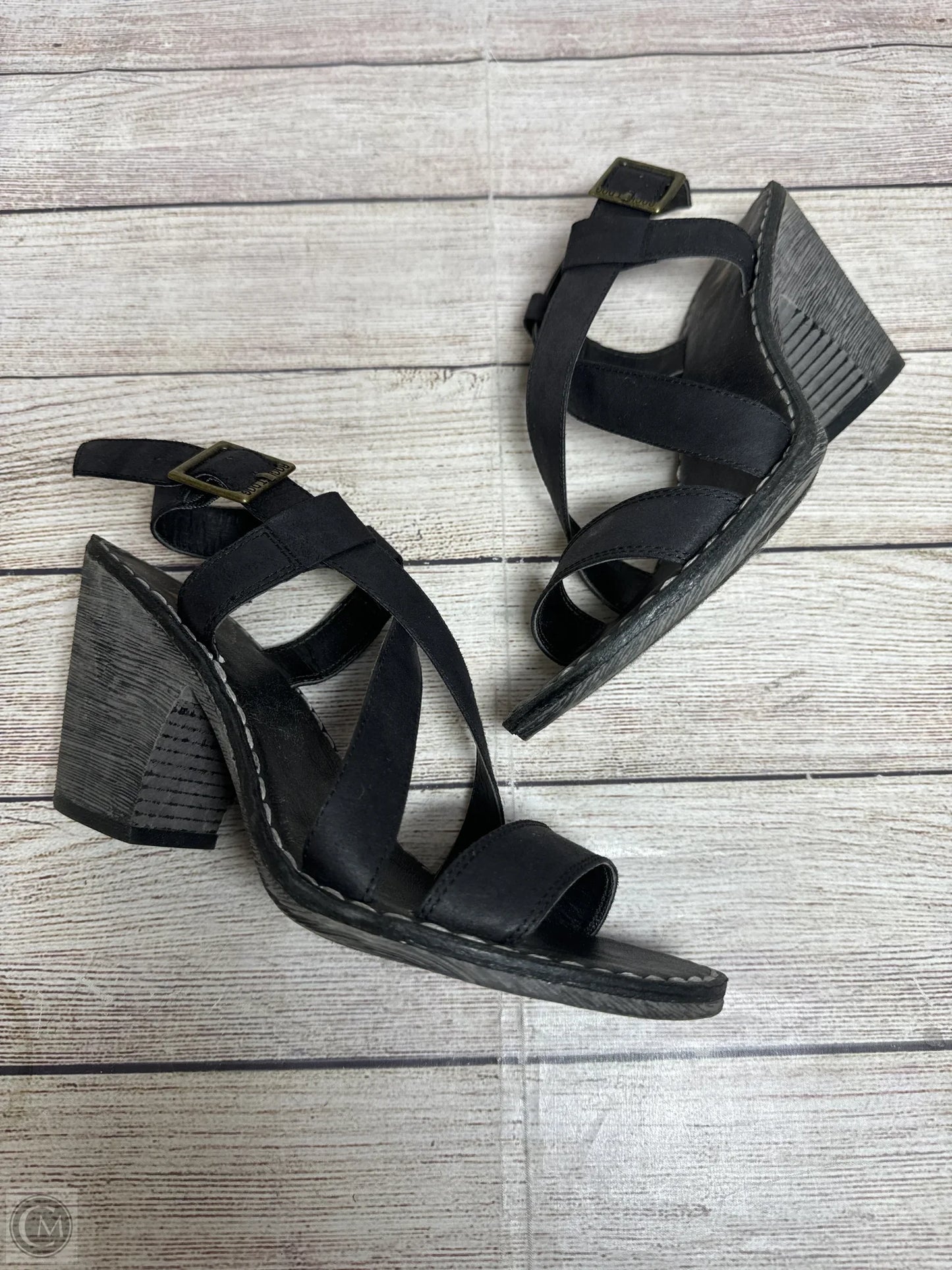 Sandals Heels Block By Rocket Dogs In Black, Size: 7.5