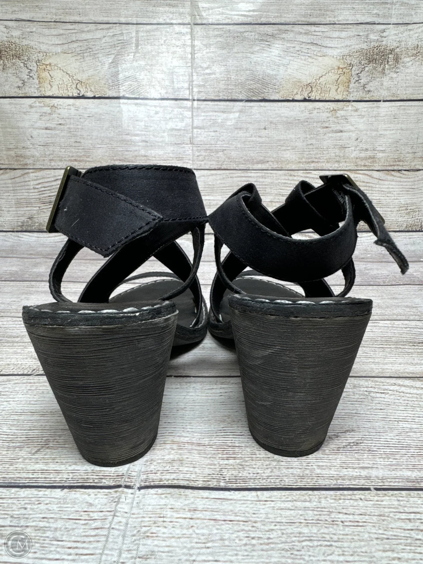 Sandals Heels Block By Rocket Dogs In Black, Size: 7.5