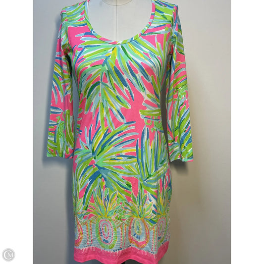 Dress Designer By Lilly Pulitzer In Tropical Print, Size: Xs