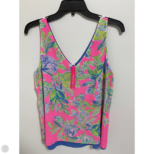 Top Sleeveless Designer By Lilly Pulitzer In Tropical Print, Size: M